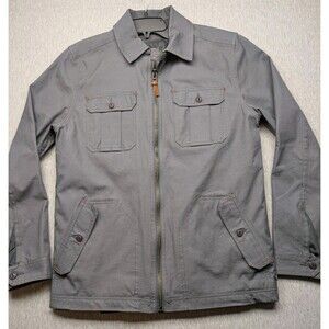 Toad&Co Cool Hand Jacket Removeable Liner Men's Medium Grey Organic Cotton Blend